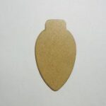 Laser Cut Wood Christmas Light Bulb Unfinished Cutout Free Vector