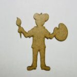Laser Cut Artist Cutout Unfinished Wood Shape Craft Free Vector