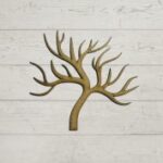 Laser Cut Fall Tree Wood Cutout Free Vector