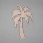 Laser Cut Unfinished Wooden Tree Shape Free Vector