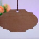 Laser Cut Wood Hanging Plaque Board Tag For Ornaments Tree Decorations Free Vector