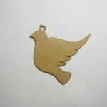 Laser Cut Wooden Dove Craft Shape Pigeon Hanging Christmas Ornament Free Vector
