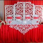 Laser Cut Wedding Background Screen Free Vector