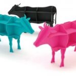Laser Cut Wooden Cow Shaped Shelf Cow Bookcase Free Vector