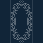 Mirror Frame dxf file