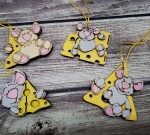 Laser Cut New Year Mouse Template Free Vector