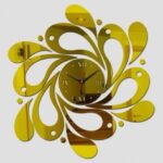 Laser Cut Spiral Wave Wall Clock Free Vector