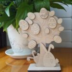 Laser Cut Easter Egg Tree Decor Free Vector