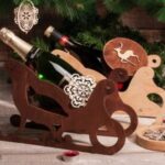 Sleigh Wine Holder Free Vector