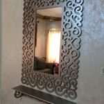 Bathroom Mirror Frame With Shelf DXF File