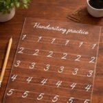 Laser Cut Acrylic Dry-Erase Cursive Tracing Practice Board