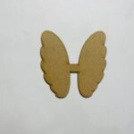 Laser Cut Angel Wings Shape Unfinished Wood Craft Cutout Free Vector