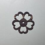 Laser Cut Wooden Flower Cutout For Crafts Free Vector