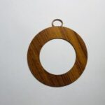 Laser Cut Unfinished Wood Hollow Circle Ornament Free Vector