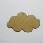 Laser Cut Cloud Shape Unfinished Wood Craft Cutout Free Vector