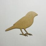 Laser Cut Wood Finch Cutout Unfinished Wooden Finch Shape Free Vector