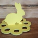Laser Cut Easter Egg Stand Easter Bunny Free Vector