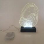 Laser Cut Headphone Night Light Optical Illusion Lamp Xmas Birthday Gift Free Vector