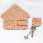Laser Cut Owl Wall Decor Key Holder Free Vector