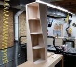 Laser Cut Twisted Bookshelf DXF File