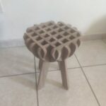 Laser Cut Wooden Stool DXF File