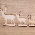 Laser Cut Fawn Deer Christmas Ornament Free Vector