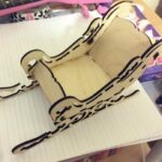 Laser Cut Sleigh 3mm Free Vector