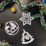 Laser Cut Christmas Tree Wooden Toys Free Vector