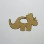 Laser Cut Wood Triceratops Cutout Shape Free Vector
