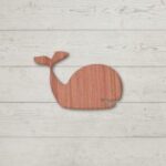 Laser Cut Wooden Whale Cutout Free Vector