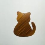 Laser Cut Wood Cat Cutout Unfinished Cat Ornament Free Vector