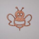 Laser Cut Bee Fly Wood Craft Embellishments Free Vector