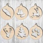 Laser Cut Christmas Tree Decorations Free Vector