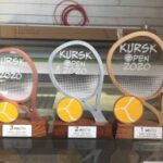Laser Cut Tennis Racket Trophy Sports Souvenir Award Free Vector
