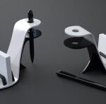 Laser Cut High Heel Shoe Business Card Pen Holder Girly Desk Accessories Free Vector