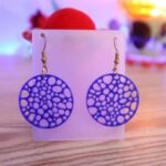 Laser Cut Unique Abstract Hoop Earrings DXF File
