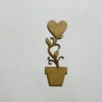 Laser Cut Flower Pot Cutout Unfinished Wood Flower Pot Shape Free Vector