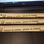 Laser Cut Personalized Ruler Template SVG File