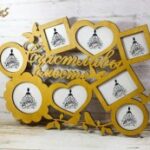 Laser Cut Heart Shape Photo Frame Free Vector