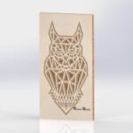 Laser Cut Layered Wooden Owl Free Vector