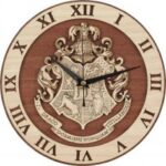 Laser Cut Harry Potter Hogwarts Wall Clock Free Vector