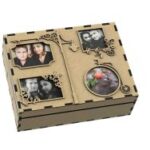 Laser Cut Wooden Photo Album Box