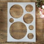 Laser Cut Circles Stencil Multi-Size Circle Drawing Template Back To School
