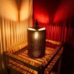 Laser Cut Hanging Living Hinge Lamp DXF File