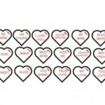 Laser Cut Candy Heart Cut Outs SVG File