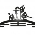 Laser Cut Gymnastics Sport Medal Hanger DXF File