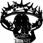 Laser Cut Game Of Thrones Wall Clock Template Free Vector