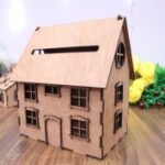 Laser Cut Wooden Wedding Card Box With Slot 3mm Free Vector