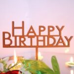 Laser Cut Simple Happy Birthday Cake Topper Free Vector