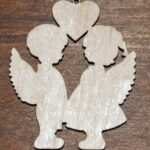 Laser Cut Valentine Angels Free Vector